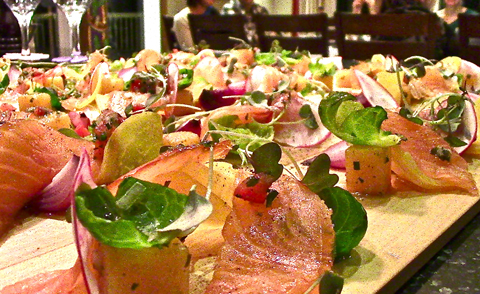 Saumon fumé et légumes d’automne