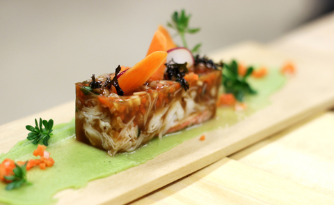 Consommé de crustacés en gelé